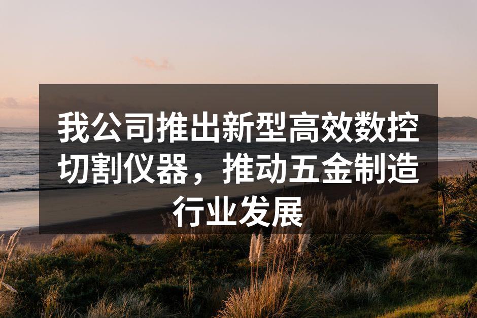 新型数控切割仪器现场演示